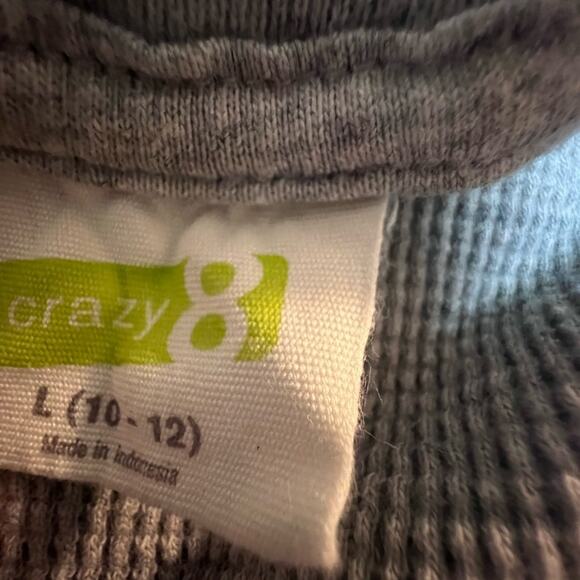 Crazy 8 boys size large 10-12 warm soft layering thermal shirt EUC - Picture 2 of 2